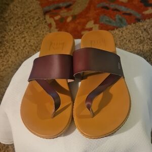 Reef Cushion Sol Leather Sandals Sz 8 MWT